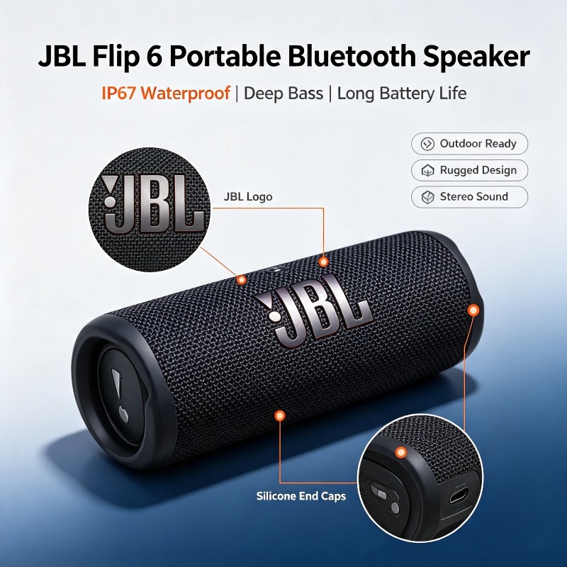 JBL Flip 6 IP67 Waterproof Wir - огляд і ціна Jbl Speaker Flip 6