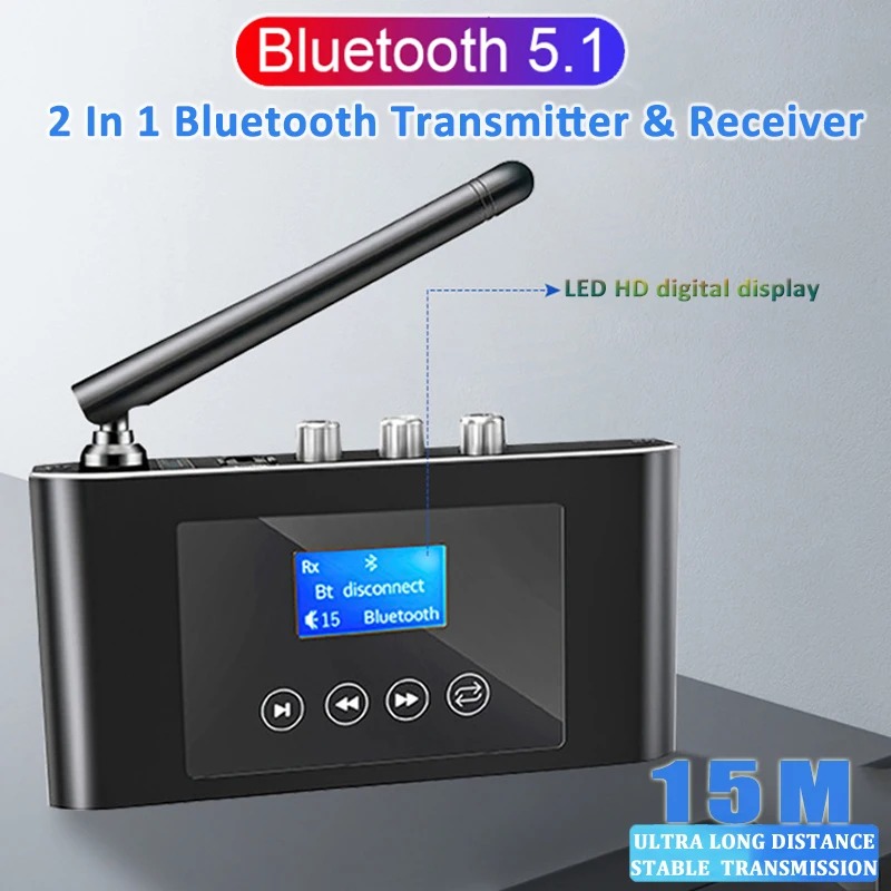 2 in 1 Long Range Bluetooth 5. - огляд і ціна Bluetooth Adapter Receiver